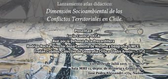 Lanzamiento Atlas “Dimensión Socioambiental de los Conflictos Territoriales en Chile