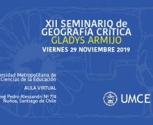 [29 de noviembre 2019] XII Seminario de Geografía Crítica